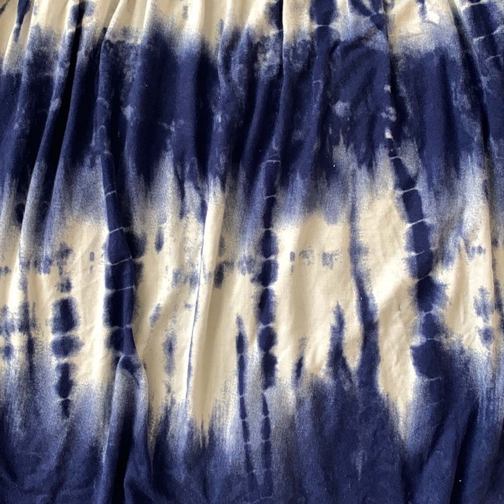 Mittoshop blue tie dye summer sleeveless mini sundress/swim coverup size small - Picture 3 of 5